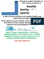 Health Prejudice Amity Sports Compl Ex: Friday 5 Jan 12-6 PM