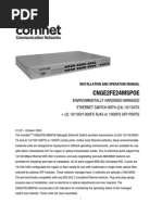 ComNet CNGE2FE24MSPOE Instruction Manual