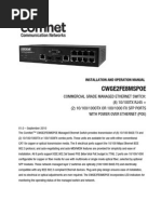 ComNet CWGE2FE8MSPOE Instruction Manual