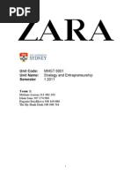 Zara Strategy Report