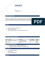 Shubham Gulati Resume B.com Accounting Tally MS Office