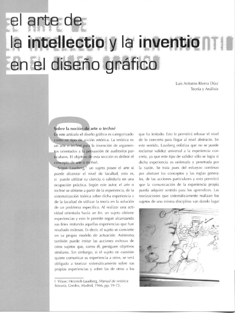 El Arte Del Intellectio y El Inventio en El Diseño Gráfico. de Mtro ...