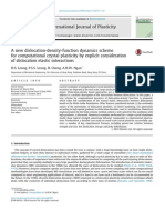 A New Dislocation-Density-function Dynamics Scheme For Computational Crystal Plasticity by Explicit Consideration of Dislocation Elastic Interactions