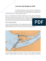 Three Gorges Reservoir and Change in Earth Rotation