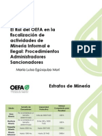 9. Rol Del OEFA en La Minería Informal e Il*Descripción:(Campo requerido)egal - PAS