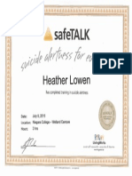 Safetalk Certificate