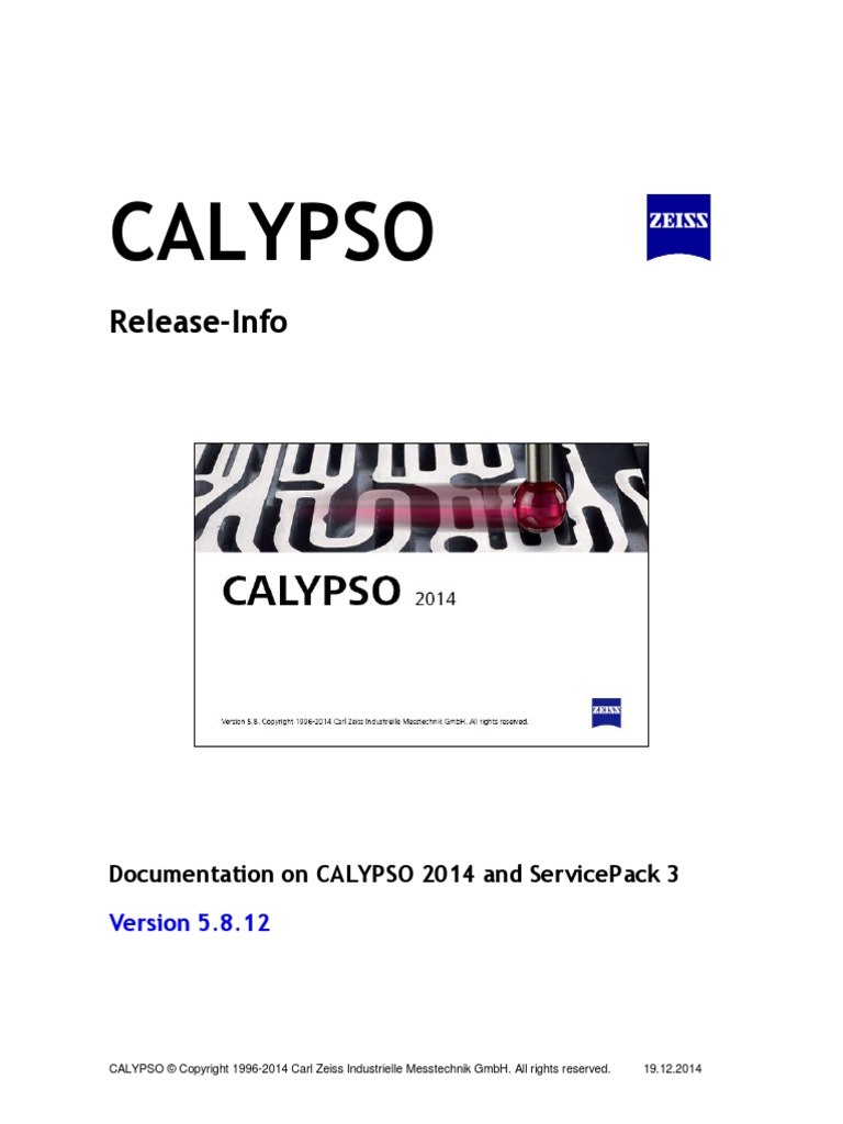 ZEISS_CALYPSO_Release_Information_en.pdf | Windows 7 | Microsoft Windows