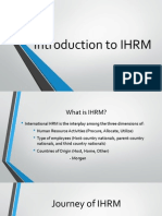 Introduction To IHRM