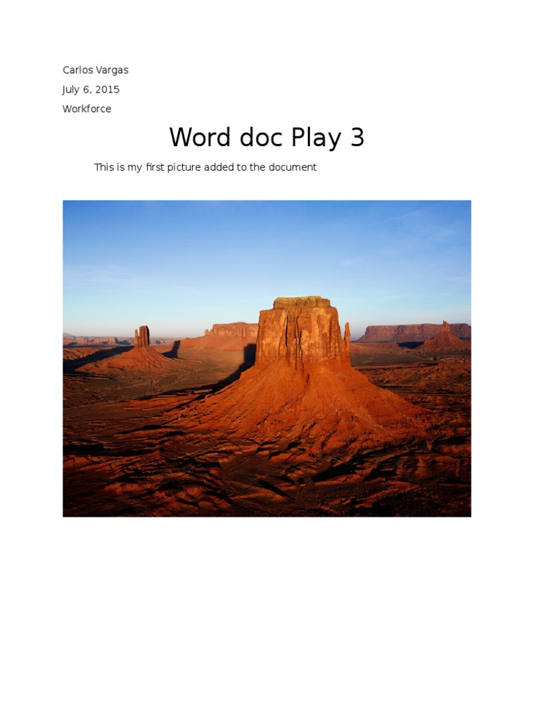 Word Doc Play 3 | PDF