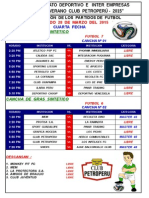 Campeonatos Futbol CPP - Programación 4º Fecha (2015 - I)