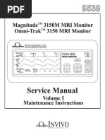 Invivo 3150 MRI Monitor - Service Manual