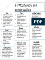 9 Types of Modifications and Accomodations