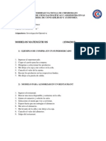 Modelos Matematicos - Programacion Lineal Metodo Grafico PDF
