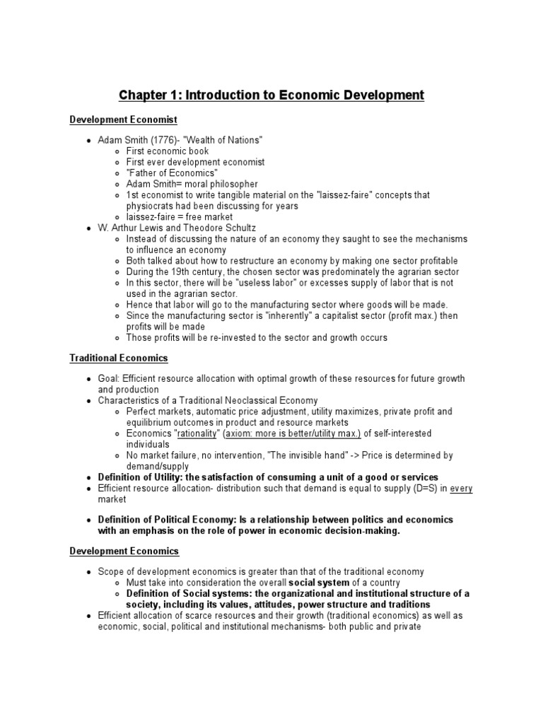 Adam Smith's Free Market Principles | PDF | Economic Growth | Labour ...
