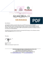 Eid Letter 2015