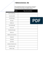 Ejercicio Extensiones de Archivos