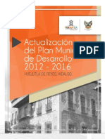 Actualizacion Plan de Desarrollo Municipal Huejutla 2012 2016