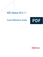 Nastran 2013.1.1 Quick Reference Guide