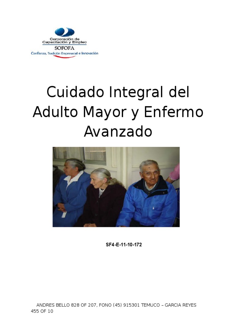 Manual Cuidado Integral Del Adulto Mayor y Enfermo Avanzado | PDF ...