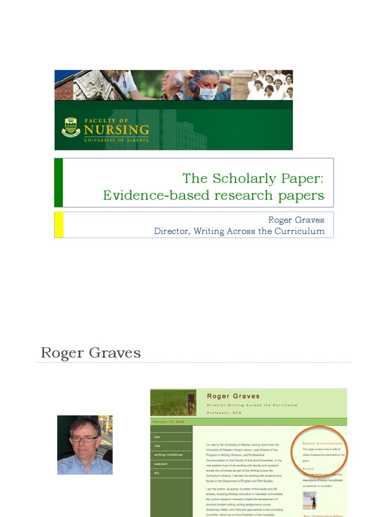 Evidence-Based Health Research Guide | PDF | Pain | Thesis