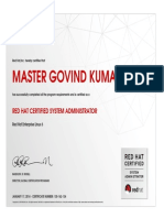 Master Govind Kumar: Red Hat Certified System Administrator