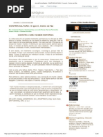 Jornal Sociológico_ CONTRACULTURA_ O Que é, Como Se Faz