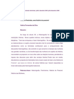 SILVA, Valéria Fernandes Da - História Feminista, Uma História Do Possível