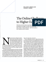 The Online Challenge To Higher Education