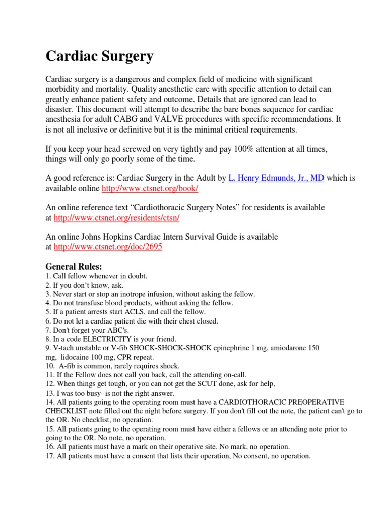 Cardiac Surgery Basic Knowledge Pdf Atrium Heart Aorta