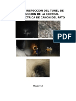 Informe Inspección de Tunel de Conduccción de Central Hidroeléctrica de Cañón Del Pato