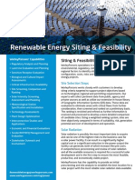 Renewable Energy Siting and Feasibility