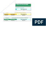 Plantilla de Excel para Calcular Vacaciones