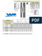 Propiedades y especificaciones de tubería de 3 1/2 y conexión VAM