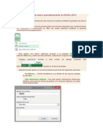 Crear Una Macro EXCEL 2013