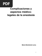 Complicaciones y Aspectos Medico-legales de La Anestesia