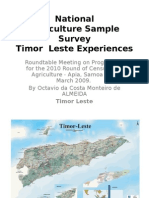 Timor TS7 Agriculture Survey Samoa