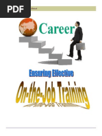 OJT Training Manual and Guidelines | PDF | Career & Growth
