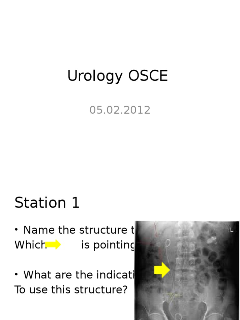Urology OSCE An Objective Structured Clinical Examination Covering Key