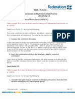 Week 2 Tutorial Language and Communication Practice Case Study 2.1 Sohail Bin Salam (30109810)