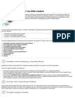 Top Ten Ways to Improve Your RNA Isolation