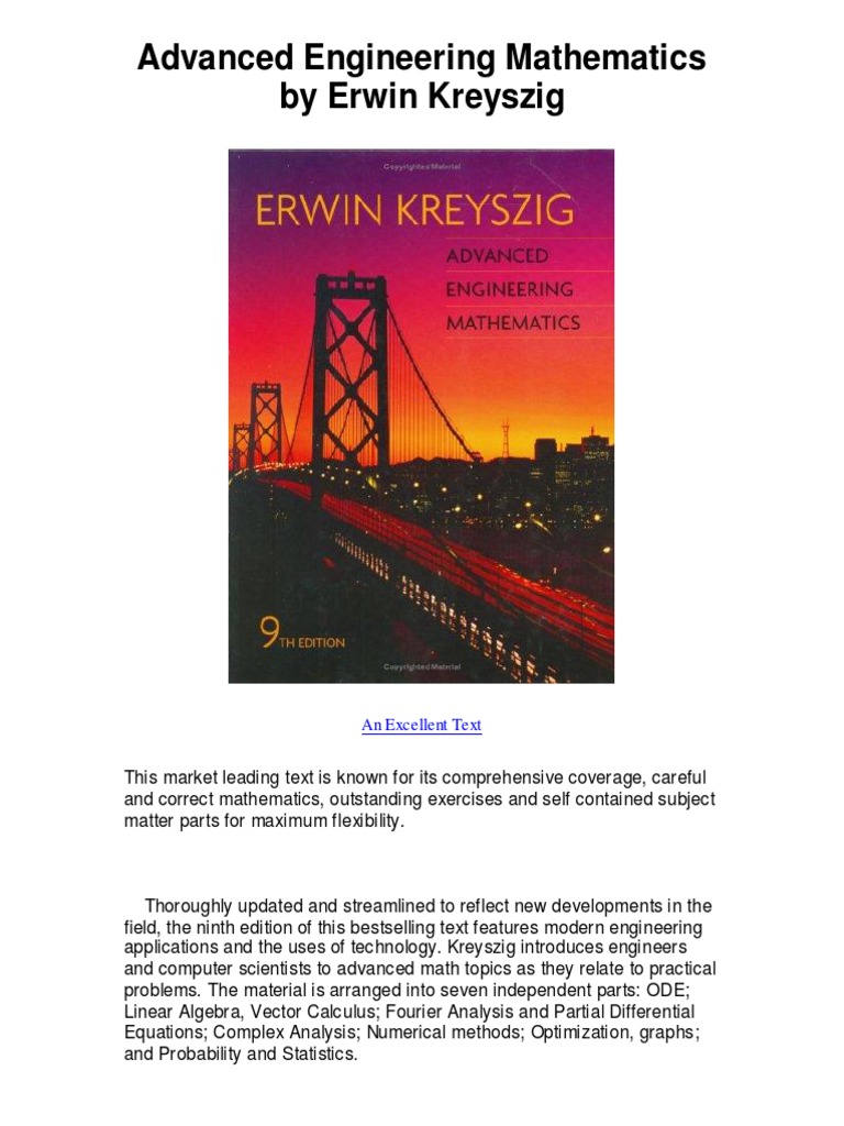 Erwin kreyszig deals
