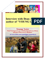 Author Interview - Dean Amory Author of YOUNG LOVE