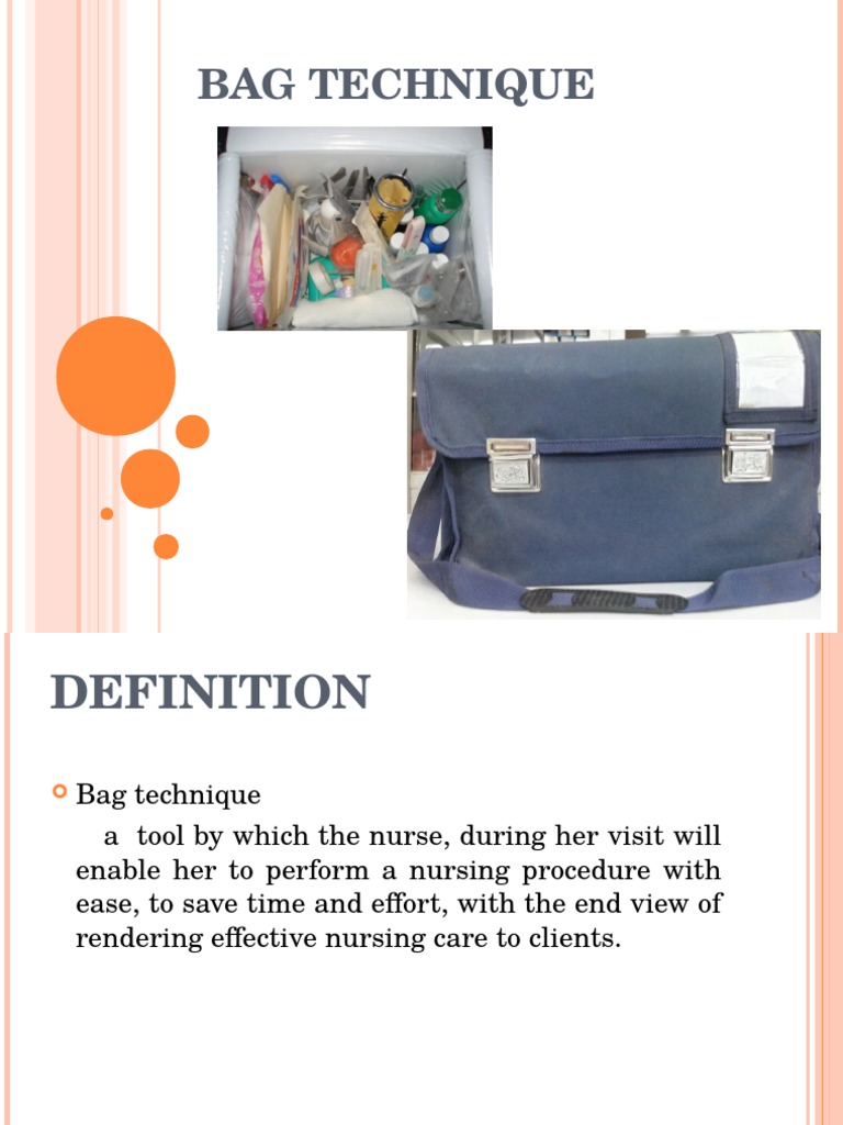 Bag Technique Sterilization (Microbiology) Hand Washing