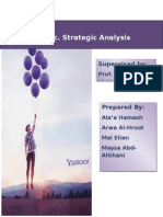 Yahoo Inc. Strategic Analysis: Supervised by