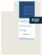 Fundamentals of Concrete Design