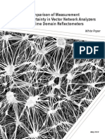 A Comparison of Measurement Uncertainty in Vector Network Analyzers and Time Domain Reflectometers