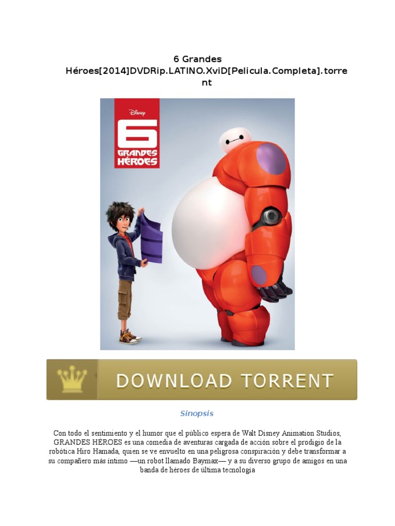 6 Grandes Heroes 2014 DVDRip.latiNO.xvid