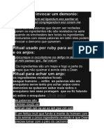 Ritual Para Invocar Um Demonio