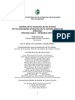 Canasta Básica Evolución Precios 2011-2012