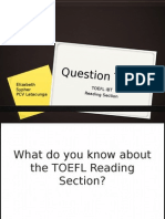 Reading Question Types